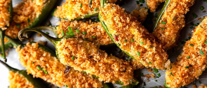 6 Pcs Breaded Jalapeno Peppers 