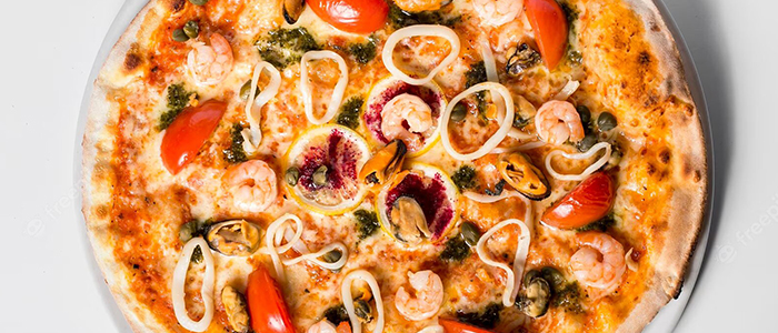 Seafood Pizza  8" 