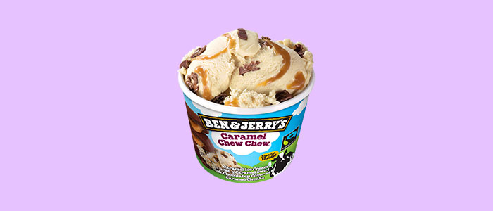 Ben & Jerry's Caramel Chew Chew Ice Cream 