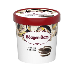 Cookies & Cream Haagen Dazs Ice Cream 