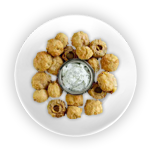 10 Pcs Breaded Garlic Mushrooms 