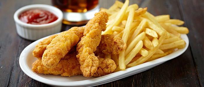 4 Pcs Strips & Fries With Drink 